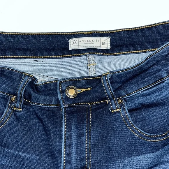 Angel Kiss Stretch Denim Mini Skirt Women’s Medium - Picture 6 of 8